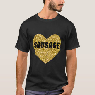 Worst Ik hou van worst Voedsel vlees T-shirt