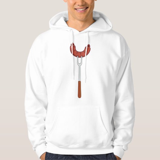 worst op een vork hoodie (Voorkant)