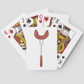 worst op een vork pokerkaarten (Achterkant)