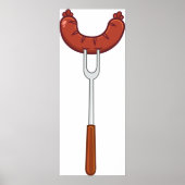 worst op een vork poster (Voorkant)