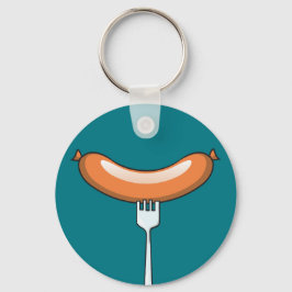 worst op een vork sleutelhanger