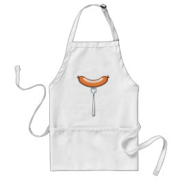 worst op een vork standaard schort