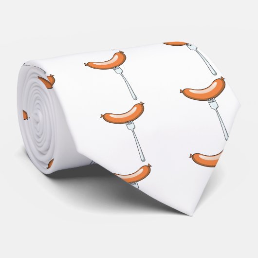 worst op een vork stropdas (Opgerold)