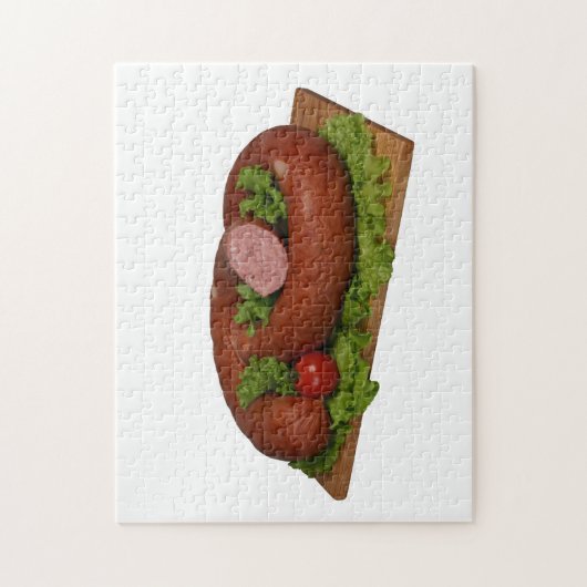 Worst op het bord. legpuzzel (Verticaal)