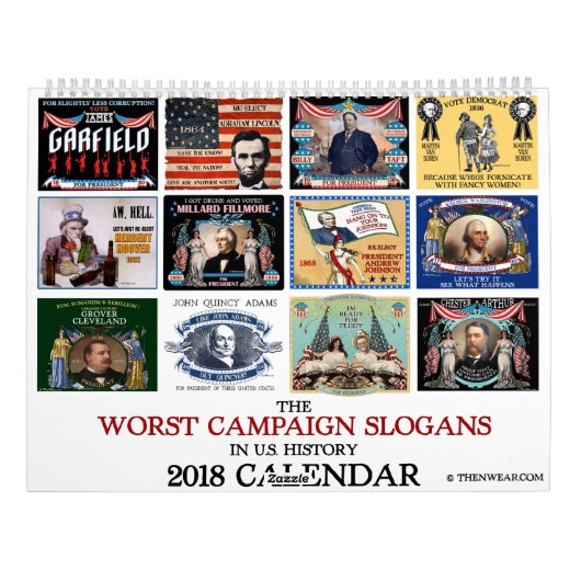 Worst Political Campaign Slogans 2018 Calendar Kalender (Achterkant)