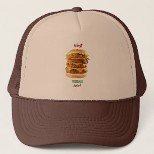 Worst Vegan - Vegan-Anti-vegan-Bad vegan-Eat Vat- Trucker Pet