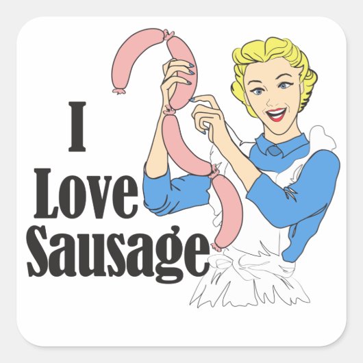 worst vierkante sticker (Voorkant)