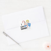 worst vierkante sticker (Envelop)