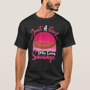 worst VleesGewoon een meisje dat van Sausa hou T-shirt