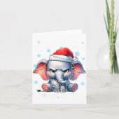 Worst White Elephant Ever Christmas Xmas Under 15  Kaart (Voorkant)