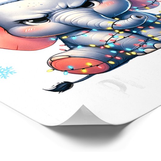 Worst White Elephant Ever Christmas Xmas Under 15  Poster (Hoek)