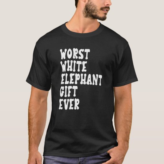 Worst White Elephant Ever voor volwassenen jonger  T-shirt (Voorkant)