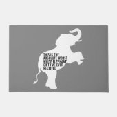 Worst White Elephant Gift Ever Funny Deurmat (Voorkant)