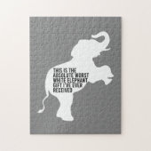Worst White Elephant Gift Ever Funny Legpuzzel (Verticaal)
