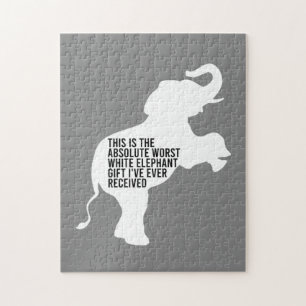 Worst White Elephant Gift Ever Funny Legpuzzel