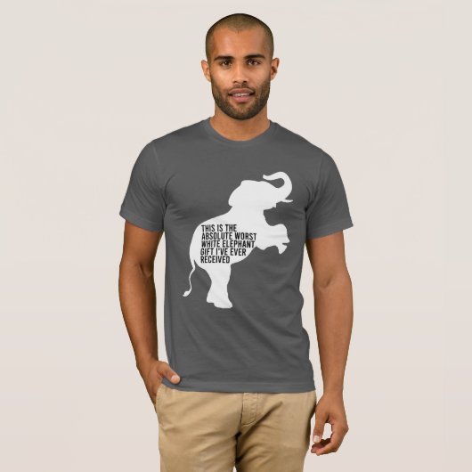 Worst White Elephant Gift Ever Funny T-shirt (Voorkant volledig)