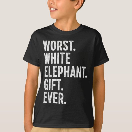 Worst White Elephant Gift Ever Men Women Funny Chr T-shirt (Voorkant)