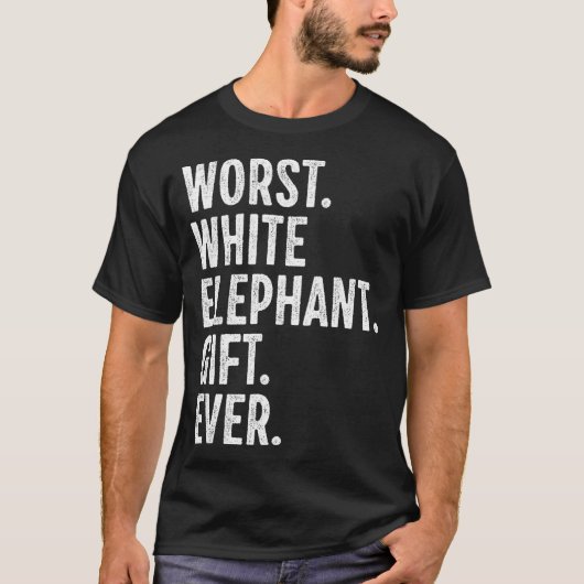 Worst White Elephant Gift Ever Men Women Funny Chr T-shirt (Voorkant)