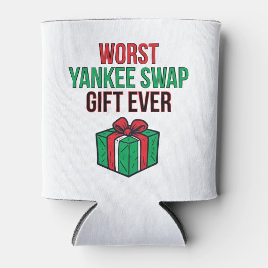 Worst Yankee Swap Gift Ever Blikjeskoeler (Voorkant)