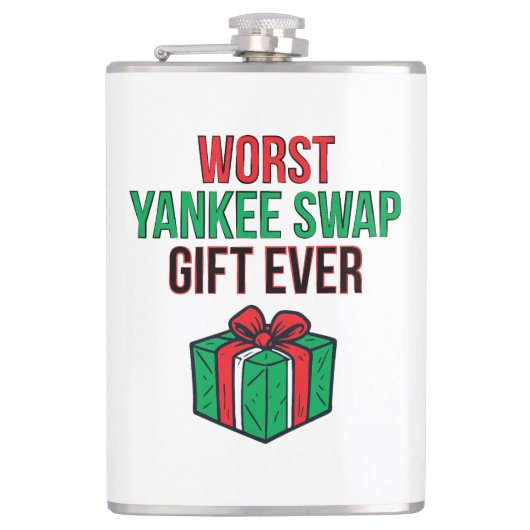 Worst Yankee Swap Gift Ever Heupfles (Voorkant)