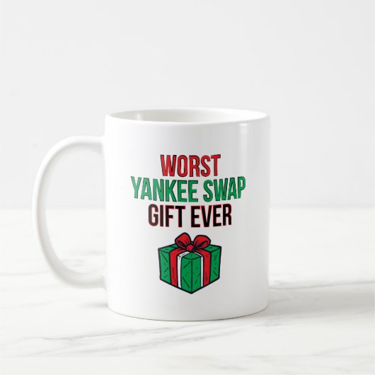 Worst Yankee Swap Gift Ever Koffiemok (Links)