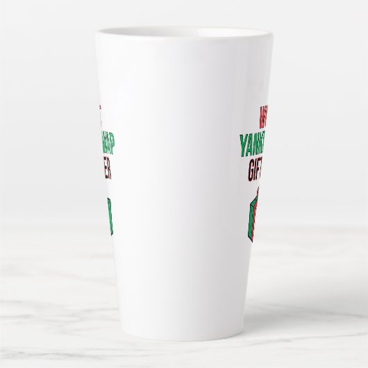 Worst Yankee Swap Gift Ever Latte Mok (Voorkant)