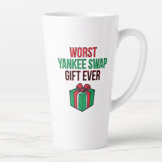 Worst Yankee Swap Gift Ever Latte Mok (Rechts)