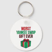 Worst Yankee Swap Gift Ever Sleutelhanger (Achterkant)
