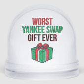 Worst Yankee Swap Gift Ever Sneeuwbol (Voorkant)