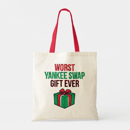 Worst Yankee Swap Gift Ever Tote Bag (Achterkant)