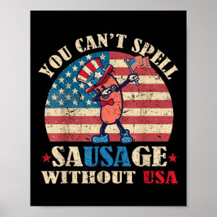 Worst Zonder USA Retro Grappig 4th of July Indepe Poster