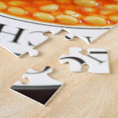 Worstbroodjes en gebakken bonen legpuzzel (Zijkant)