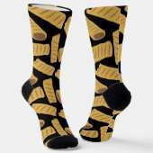 Worstbroodjes Grappig Voedsel Patroon Sokken (Gebogen)