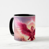 "Worstel KONING" Mok (Voorkant links)