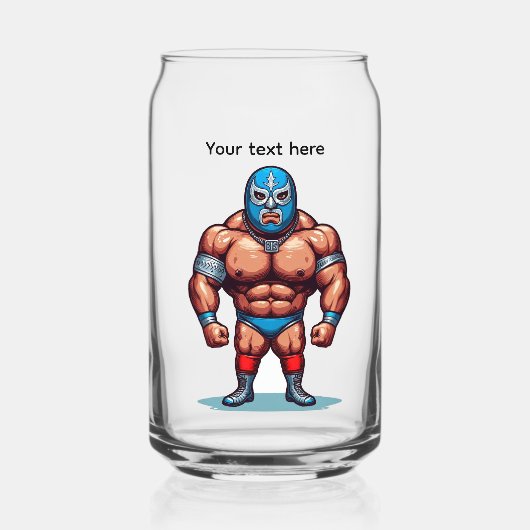 worstelaar , bewerkbaar glas (Voorkant)