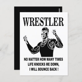 Worstelaar Inspirerend Wrestling Briefkaart