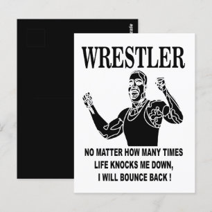 Worstelaar Inspirerend Wrestling Briefkaart