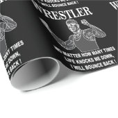 Worstelaar Inspirerend Wrestling Cadeaupapier (Rol Hoek)