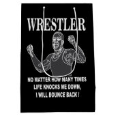Worstelaar Inspirerend Wrestling Medium Cadeauzakje (Achterkant)