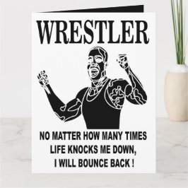 Worstelaar Inspirerende Worstelen Groet Kaart