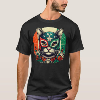 worstelaar Luchador Cat worstelen kat Masker T-shirt