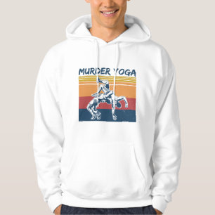 Worstelaar Moord Yoga Vintage Retro Grappig Worste Hoodie