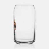 worstelaar van het vrij worstelen  blikvorm glas (Links)