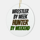 Worstelaar van Week Hunter van Weekend Keramisch Ornament (Links)