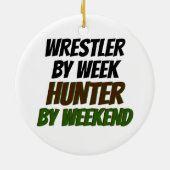 Worstelaar van Week Hunter van Weekend Keramisch Ornament (Achterkant)