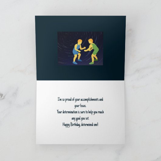 WORSTELAAR VERJAARDAG KAART (Binnen)