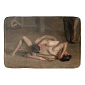 Worstelaars (door Thomas Eakins) Badmat (Voorkant)