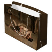 Worstelaars (door Thomas Eakins) Groot Cadeauzakje (Achterkant Gekanteld)