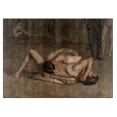 Worstelaars (door Thomas Eakins) Snijplank (Voorkant)