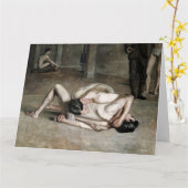 Worstelaars Fijne Kunst Wenskaarten Kaart (Gele Bloem)